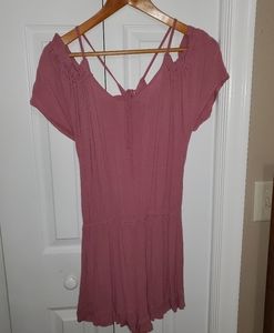 NWOT Rose colored romper